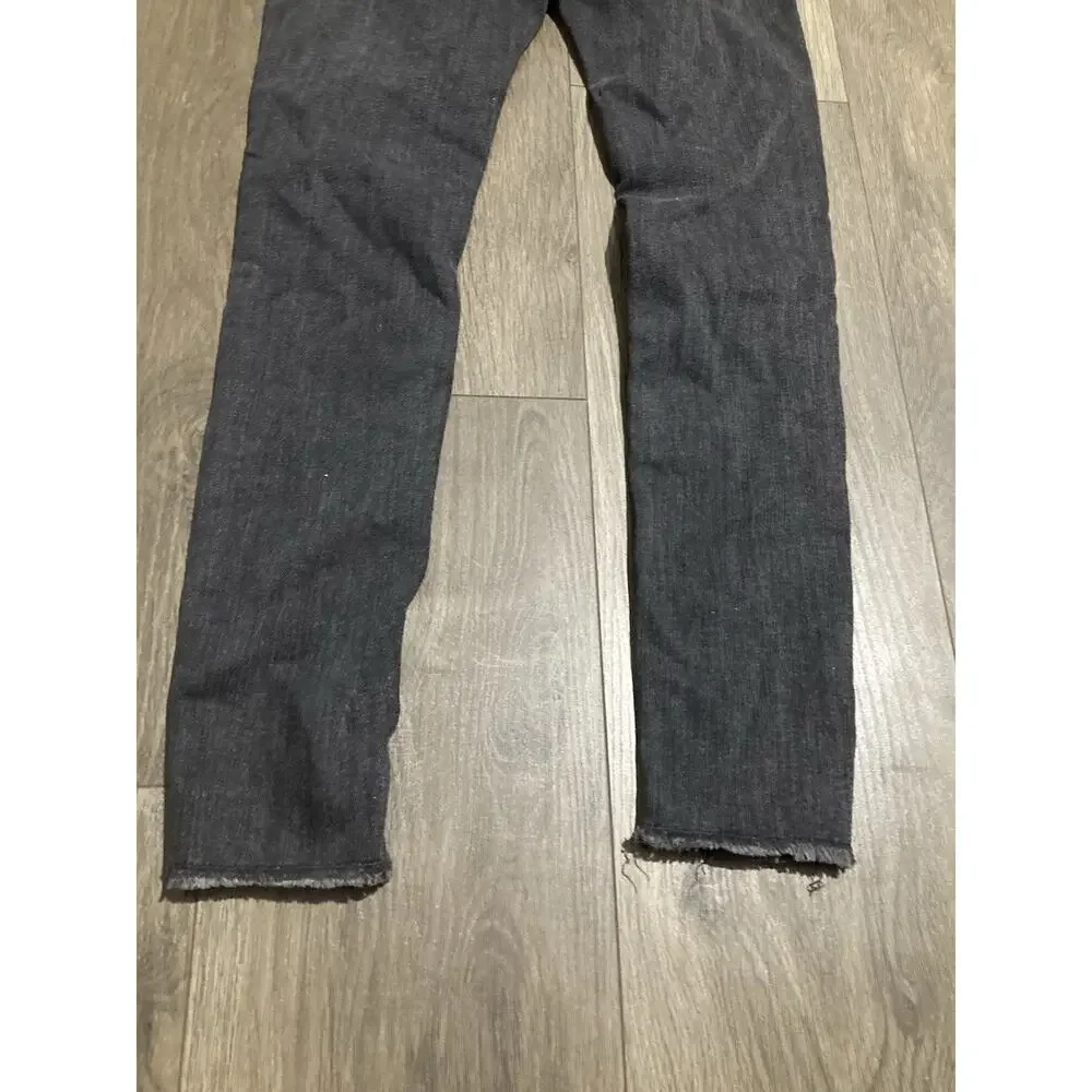Old Navy Girls Size 12 High Rise Rockstar Jeggings Black Faded Distressed Jeans